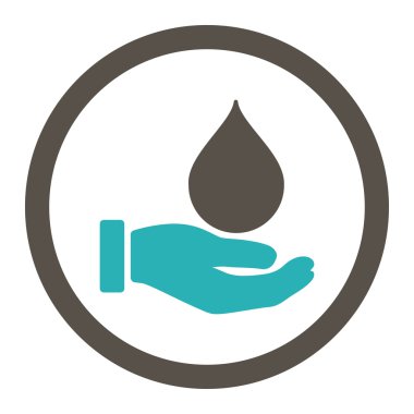 Bağış kan yuvarlak Raster simgesi