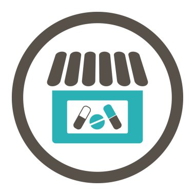 Eczane yuvarlak Raster simgesi