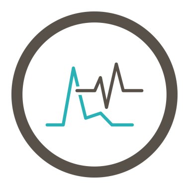 EKG yuvarlak Raster simgesi