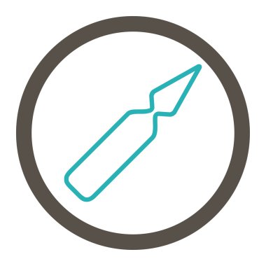 Boş ampül yuvarlak Raster simgesi