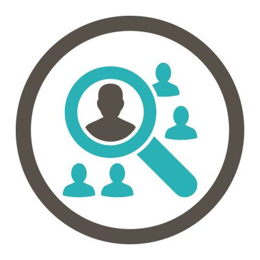 Hastalar yuvarlak Raster simgesi keşfetmek