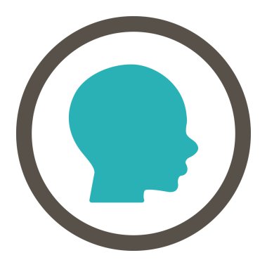 Kafa yuvarlak Raster simgesi