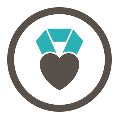 Kalp Ödülü yuvarlak Raster simgesi