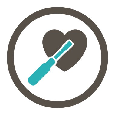 Kalp yuvarlak Raster simge ayarlama