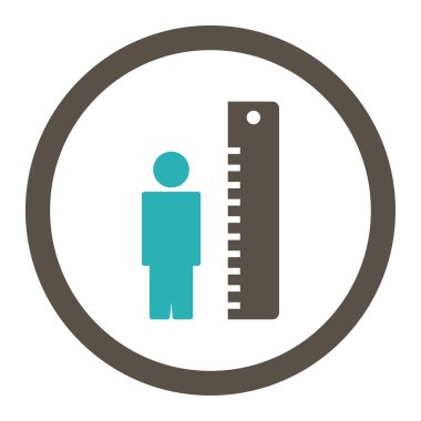 Yükseklik ölçer yuvarlak Raster simgesi