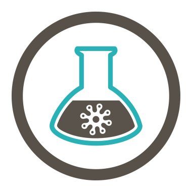 Enfeksiyon konteyner yuvarlak Raster simgesi