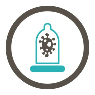 Enfeksiyon koruma yuvarlak Raster simgesi