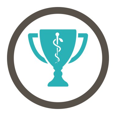 Tıbbi Kupası yuvarlak Raster simgesi