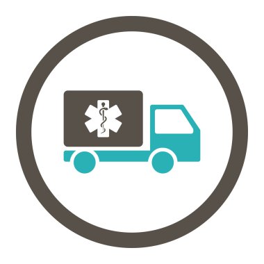 Tıbbi sevk irsaliyesi yuvarlak Raster simgesi