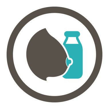 Anne sütü yuvarlak Raster simgesi