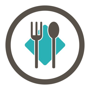 Beslenme yuvarlak Raster simgesi