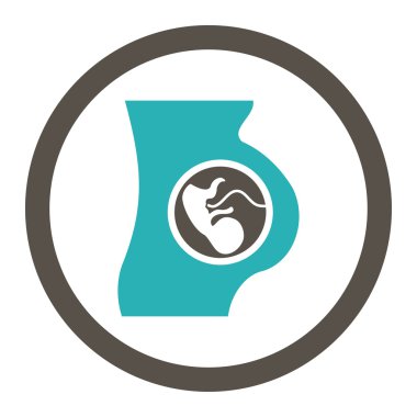 Gebelik yuvarlak Raster simgesi