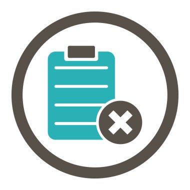 Form yuvarlak Raster simgesi reddetmek