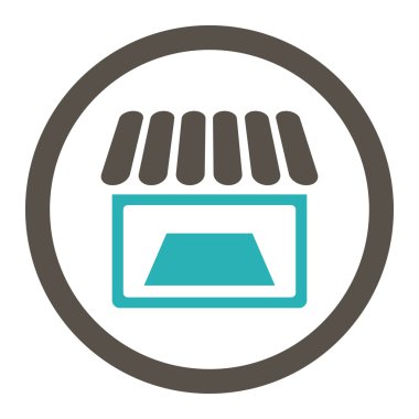 Dükkanı yuvarlak Raster simgesi