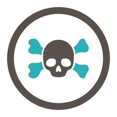 Skull And Bones yuvarlak Raster simgesi