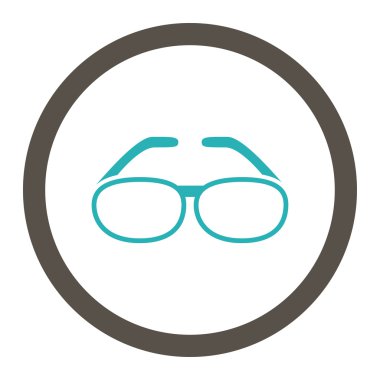 Gözlük yuvarlak Raster simgesi