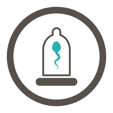 Sperm prezervatif yuvarlak Raster simgesi