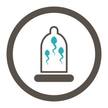 Sperm prezervatif yuvarlak Raster simgesi