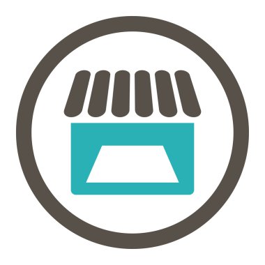 Mağaza yuvarlak Raster simgesi