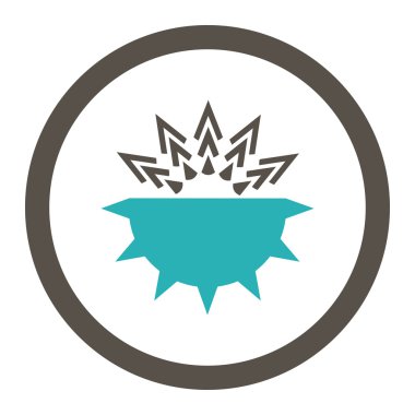 Viral yapısı yuvarlak Raster simgesi