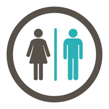 WC yuvarlak Raster simgesi