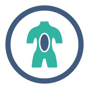 Anatomi yuvarlak Raster simgesi