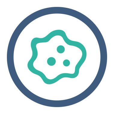 Amip yuvarlak Raster simgesi