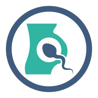 Suni tohumlama yuvarlak Raster simgesi