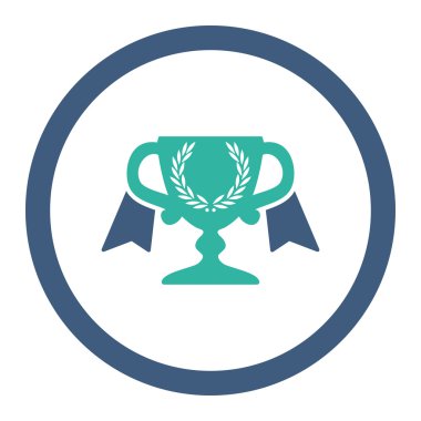 Ödülü Kupası yuvarlak Raster simgesi