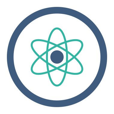 Atom yuvarlak Raster simgesi