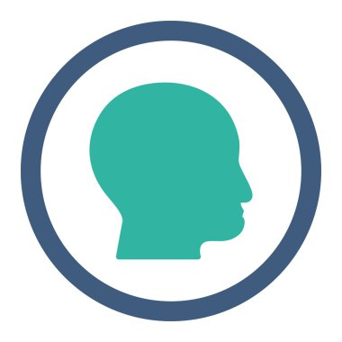 Kel kafası yuvarlak Raster simgesi