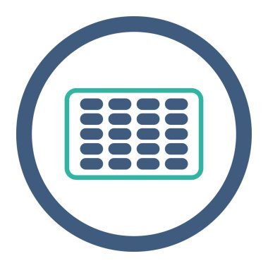 Blister yuvarlak Raster simgesi