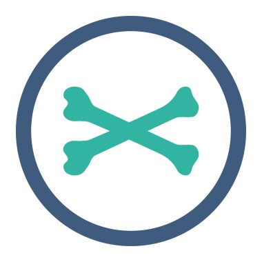 Kemikleri yuvarlak Raster simgesi