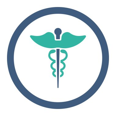 Caduceus yuvarlak Raster simgesi