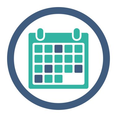 Takvim randevu yuvarlak Raster simgesini