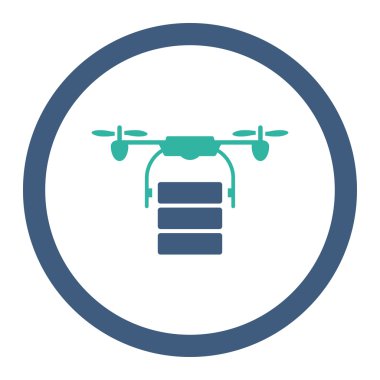 Kargo uçağı yuvarlak Raster simgesi