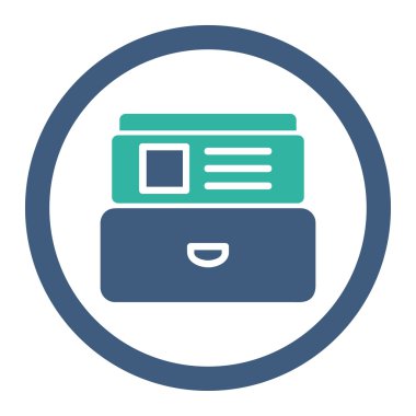 Dizin kutusunda yuvarlak Raster simgesi