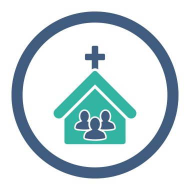 Kilise yuvarlak Raster simgesi