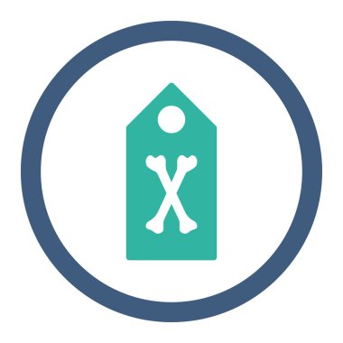 Ölü işaret yuvarlak Raster simgesi