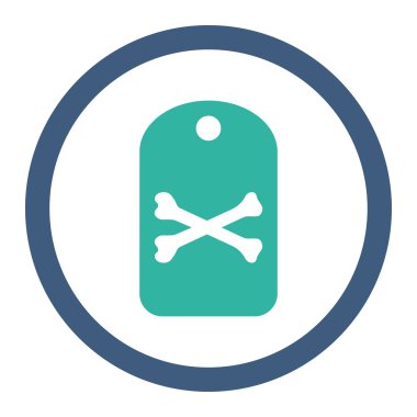 Ölüm etiketi yuvarlak Raster simgesi