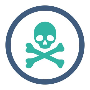 Ölüm yuvarlak Raster simgesi