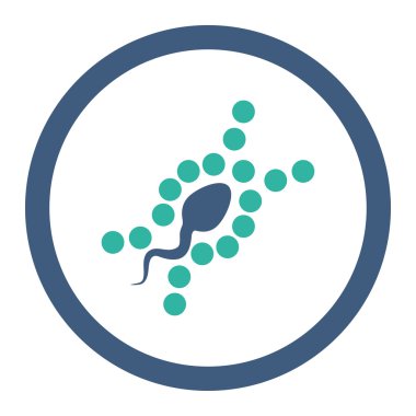 DNA çoğaltma yuvarlak Raster simgesi