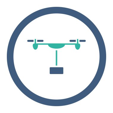 Drone sevk irsaliyesi yuvarlak Raster simgesi