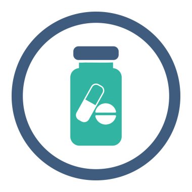 Uyuşturucu Phial yuvarlak Raster simgesi