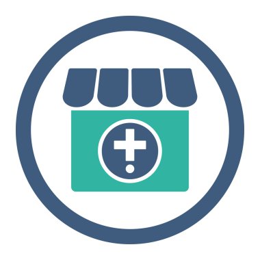 Eczane yuvarlak Raster simgesi