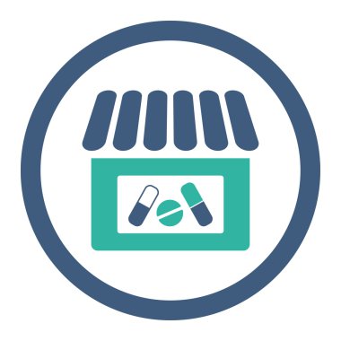 Eczane yuvarlak Raster simgesi