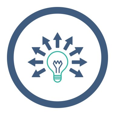 Elektrik ışığı yuvarlak Raster simgesi