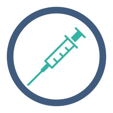 Boş şırınga yuvarlak Raster simgesi