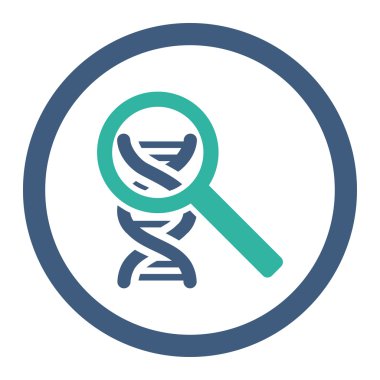 DNA yuvarlak Raster simgesi keşfetmek