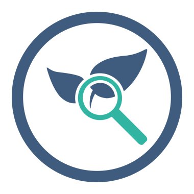 Doğal ilaçlar yuvarlak Raster simgesi keşfetmek